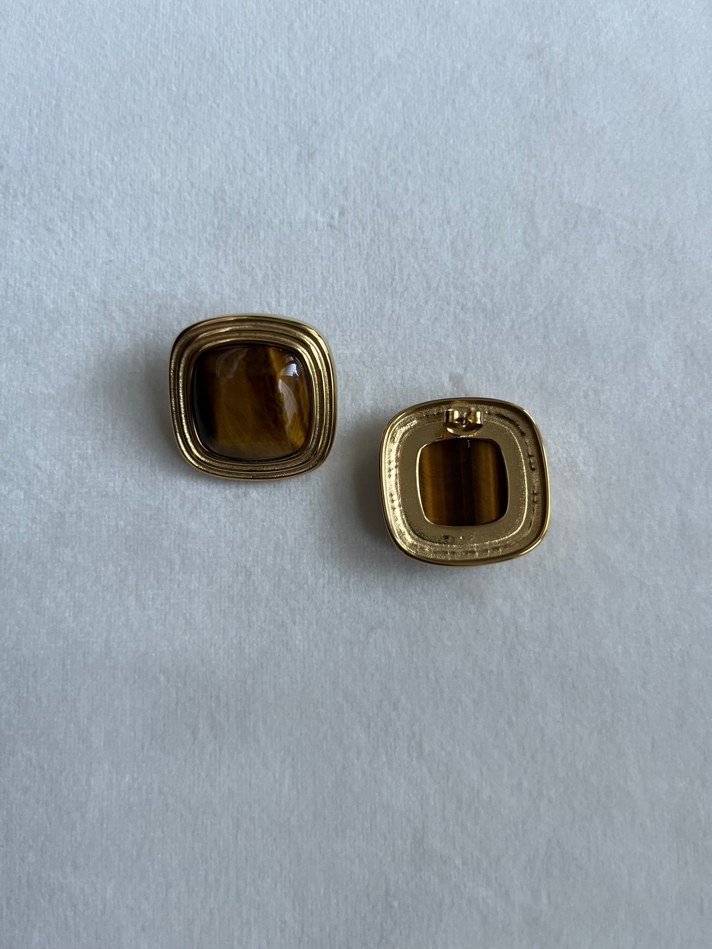 Leo Square Earrings