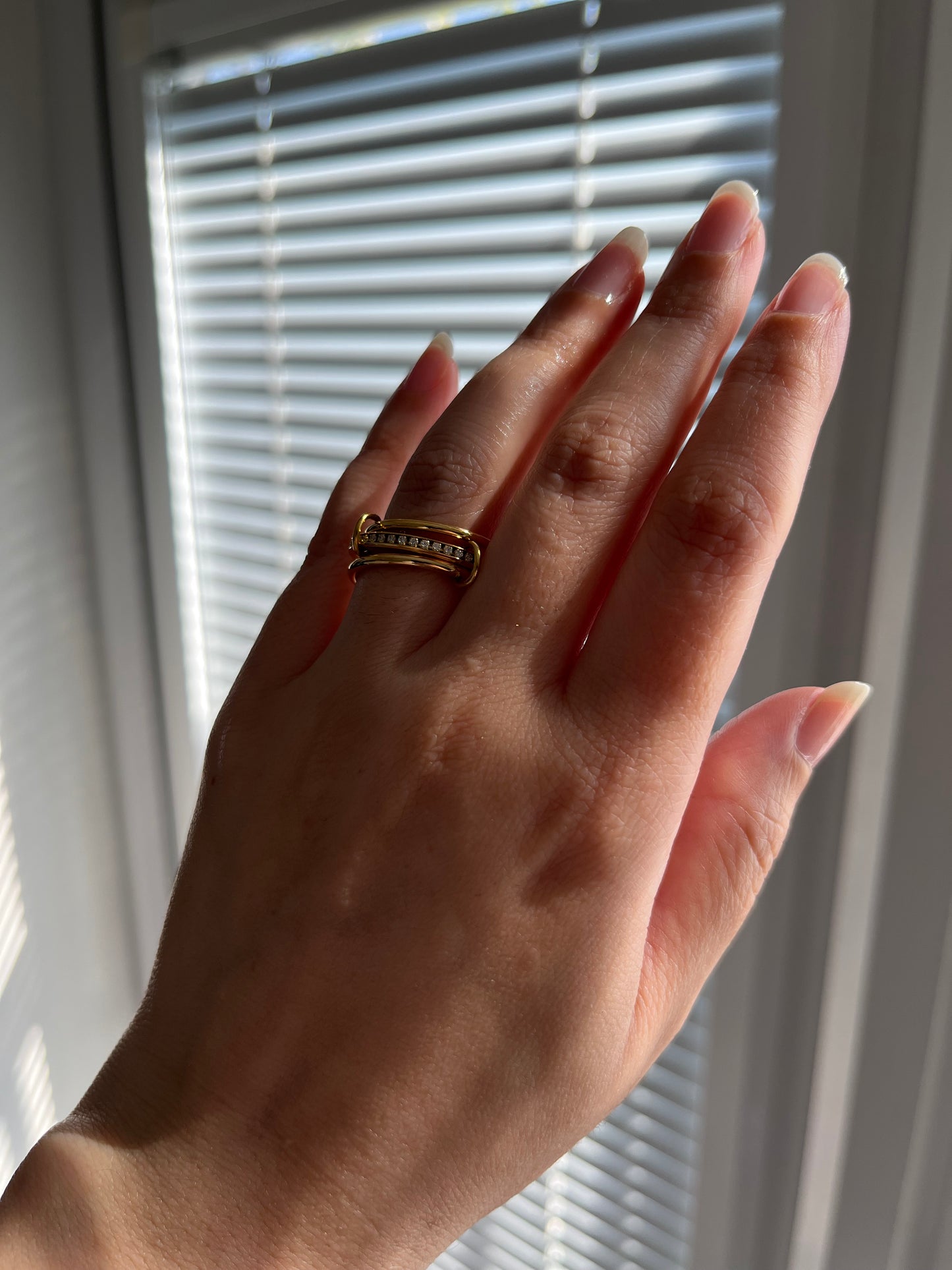 Indya Gold Linked Ring