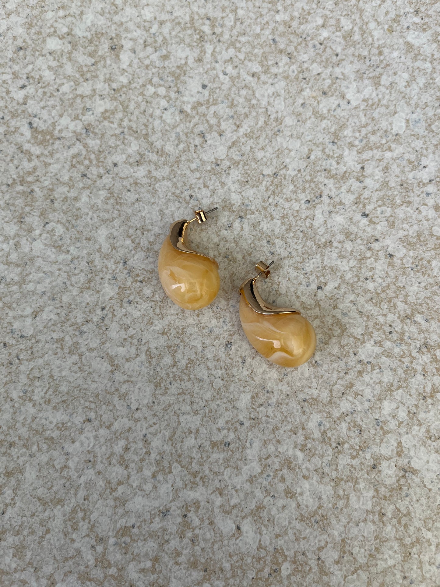 Butter Yellow Droplet Earrings