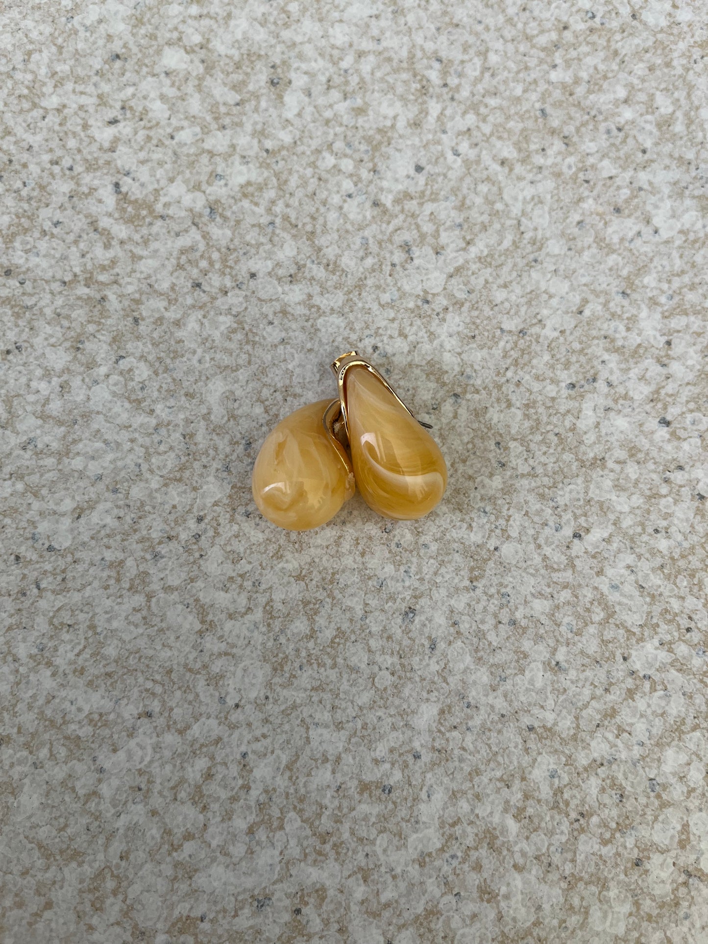 Butter Yellow Droplet Earrings