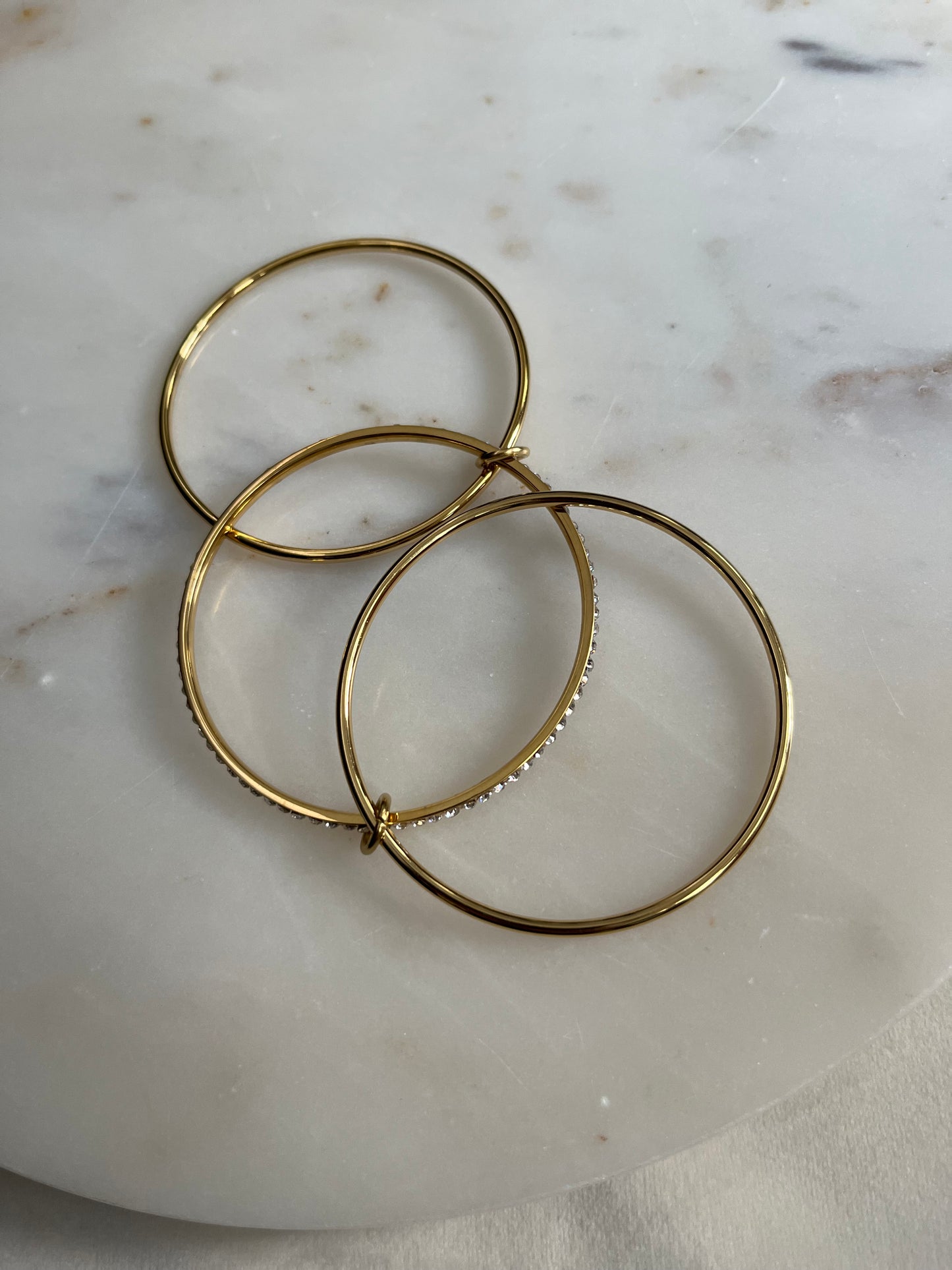 Indya Gold Linked Bangles