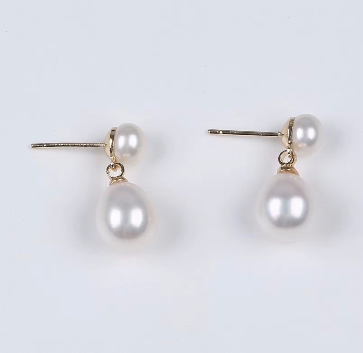 Evelyn Drop Pearl Earrings