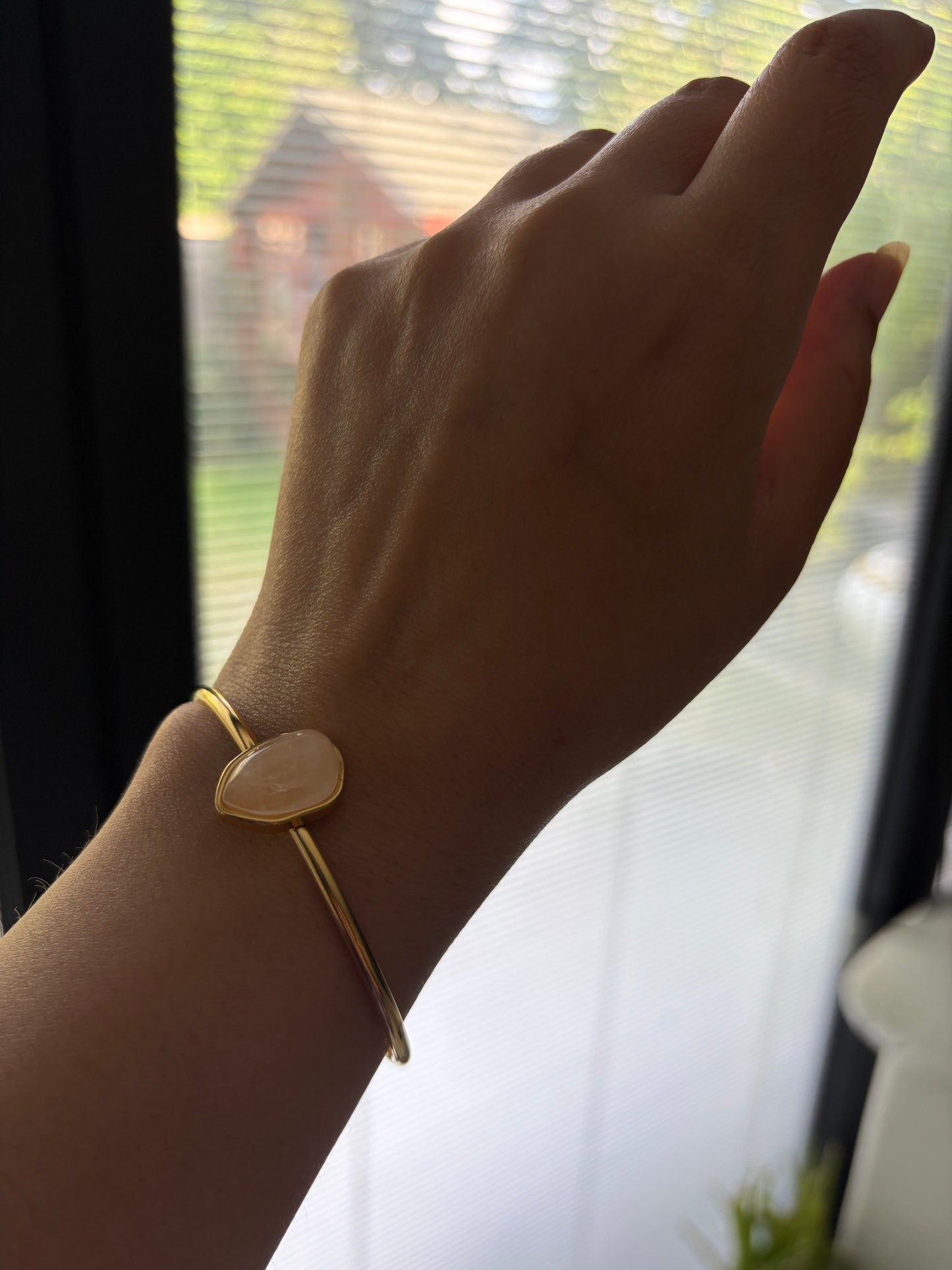 Blush Gemstone Bangle