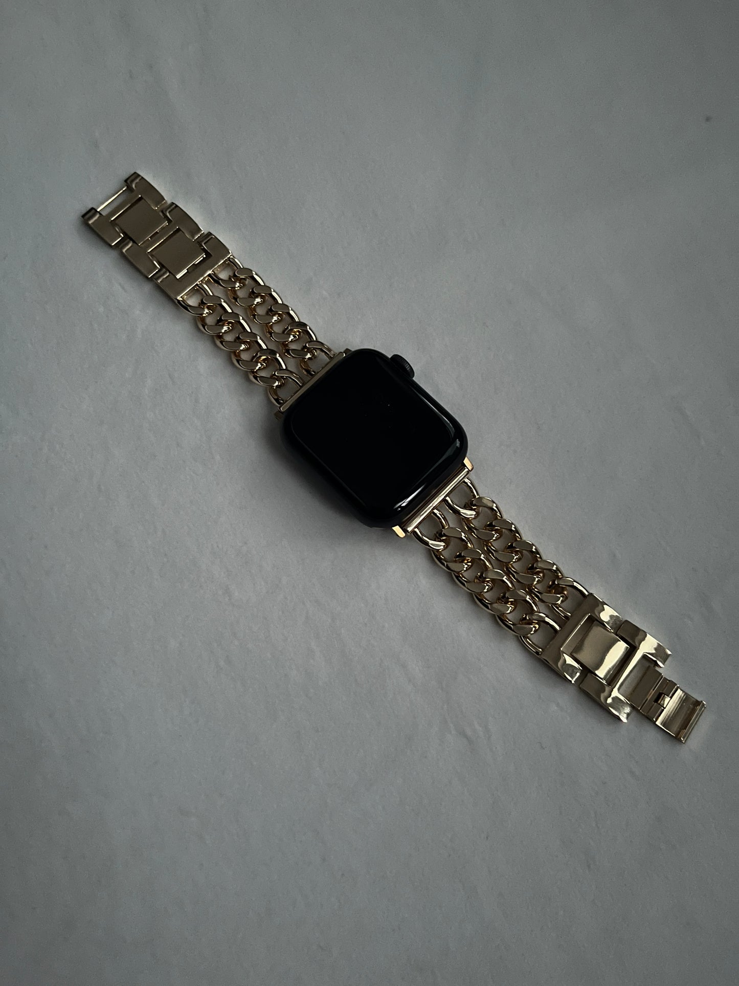 Double Cuban Link Apple Watch Band