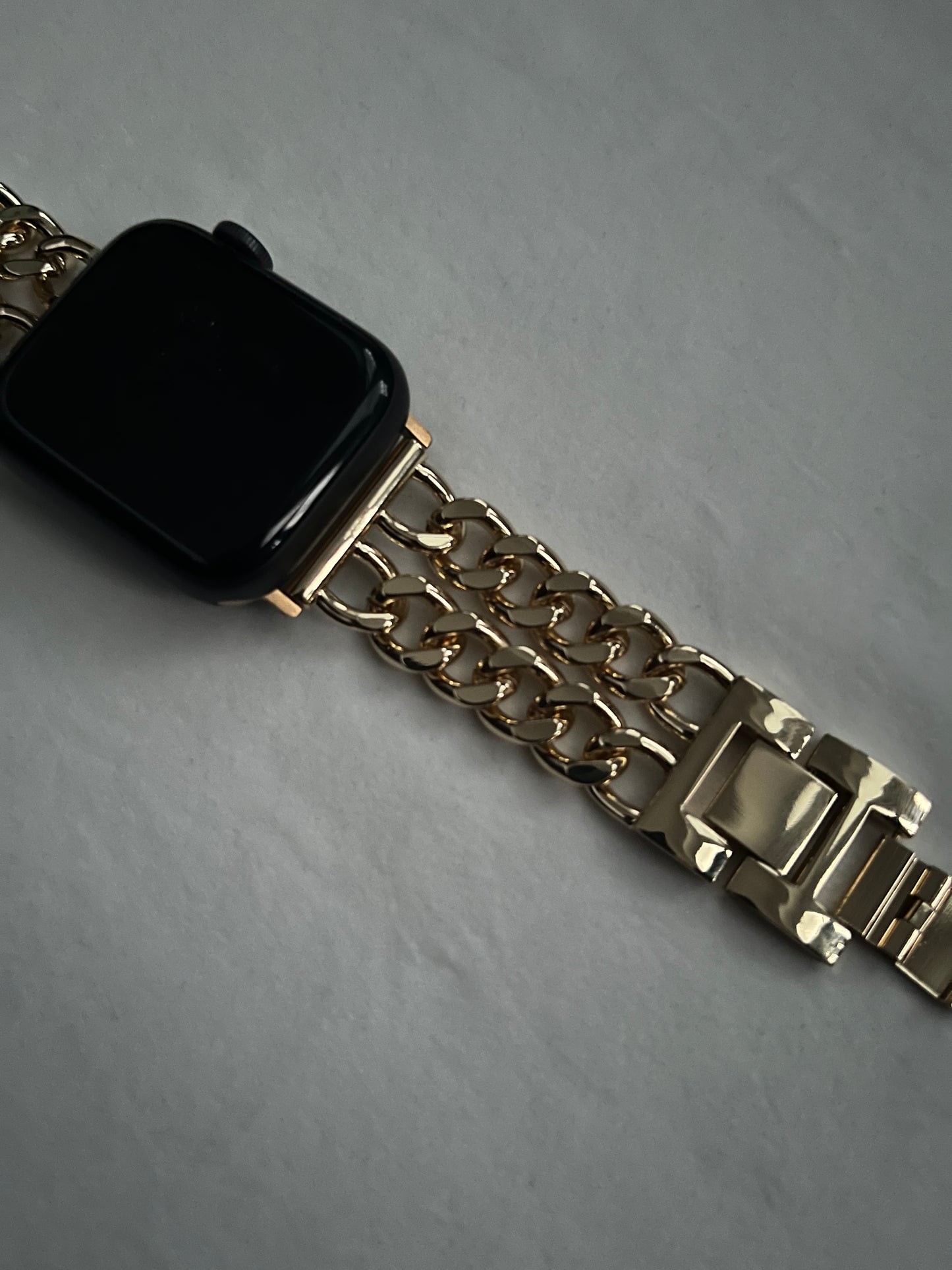 Double Cuban Link Apple Watch Band