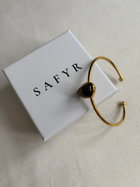Brown Gemstone Bangle