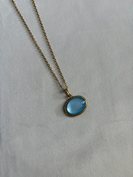 Blue Crystal Necklace