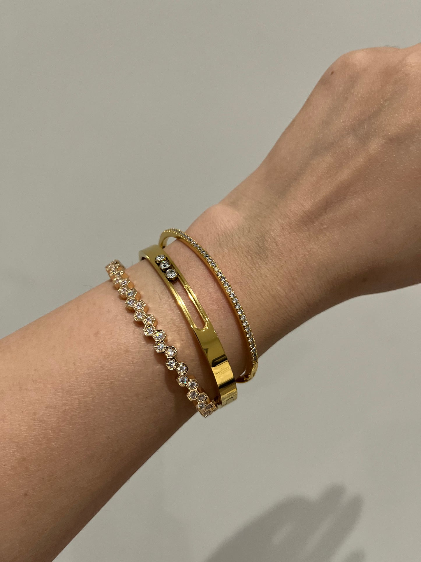 Tetra Gold Cuff