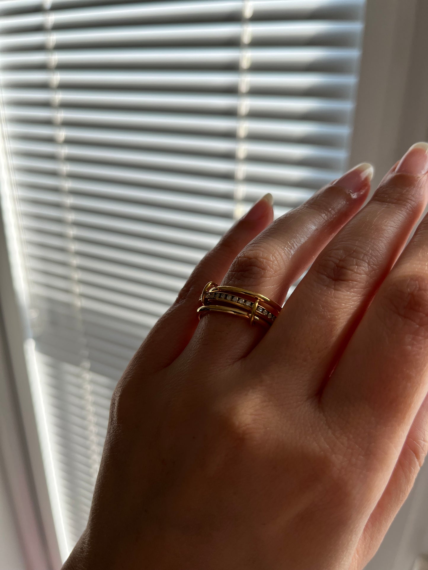 Indya Gold Linked Ring