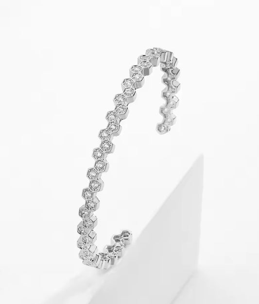 Tetra Silver Cuff