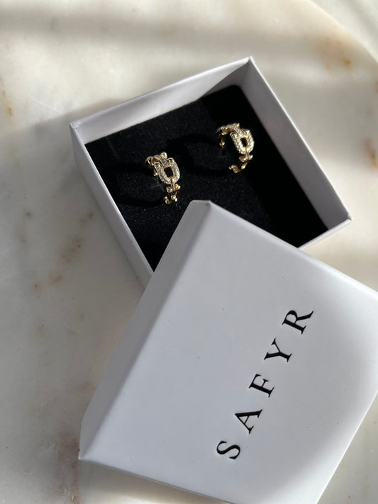 Horsebit Gold Earrings