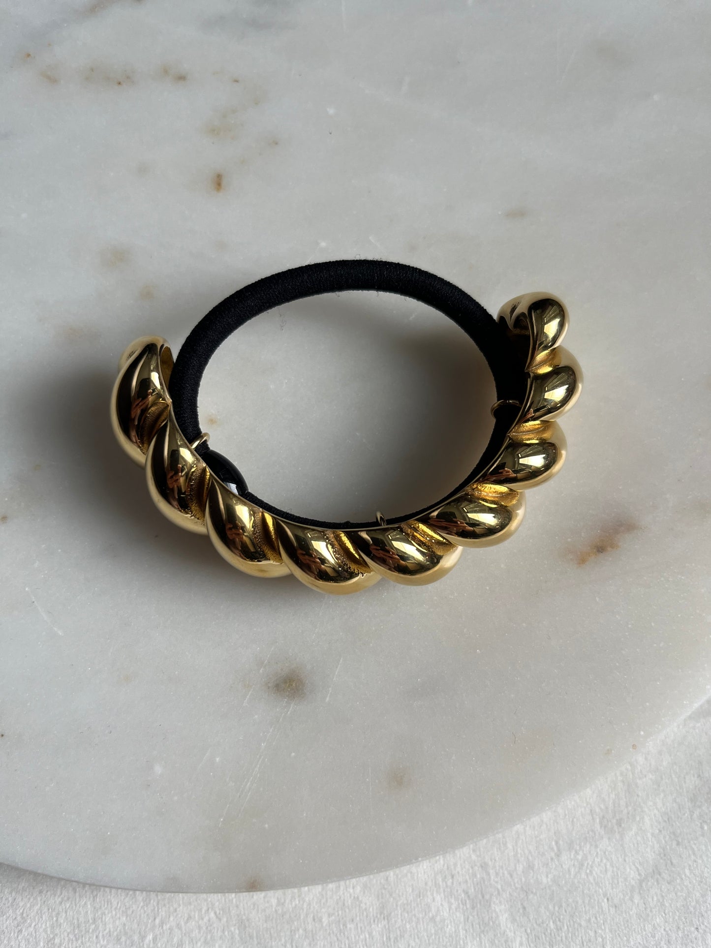 Julie Large Gold Hair Tie