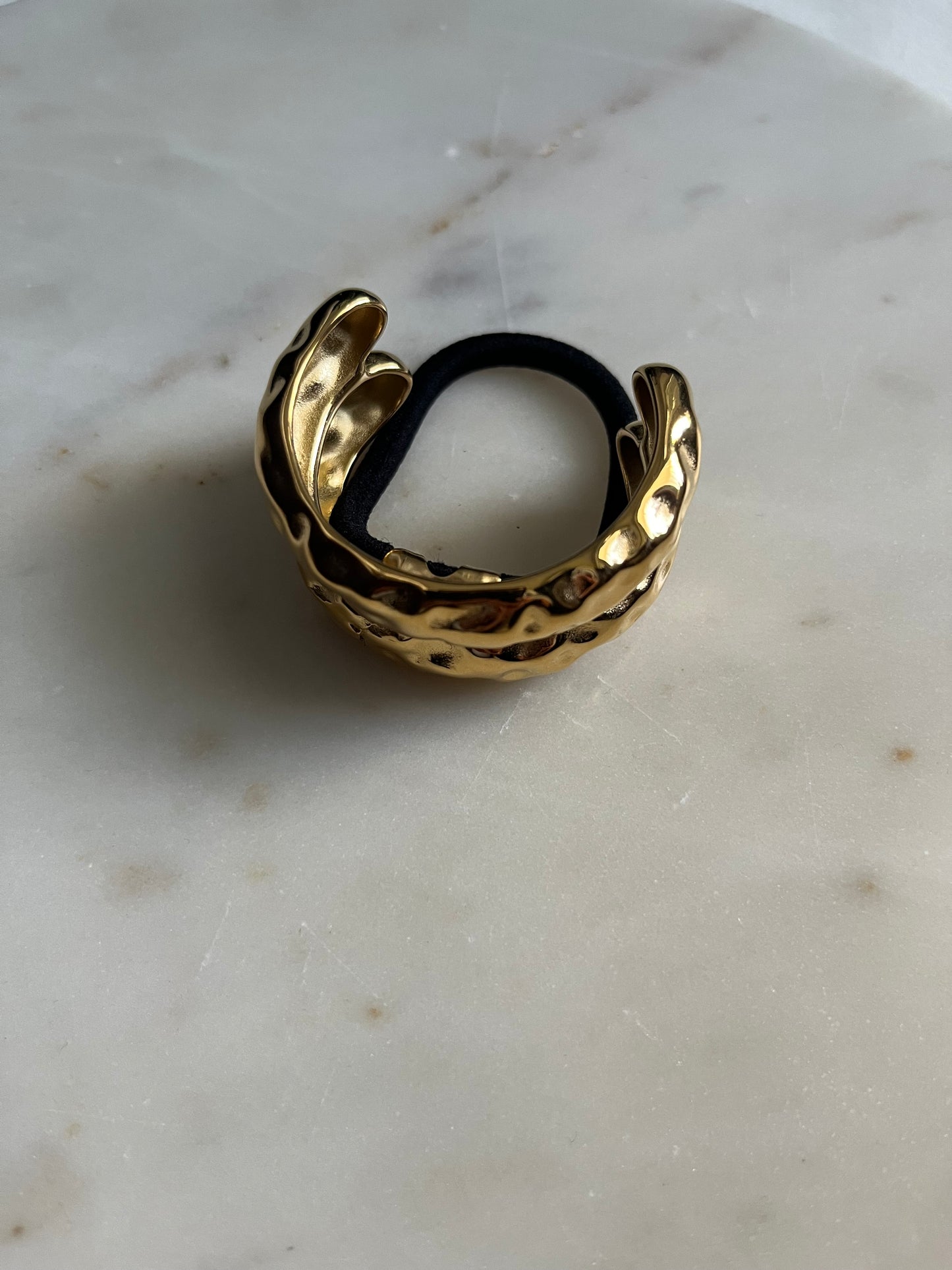 Nicole Double Gold Pony Hair Cuff