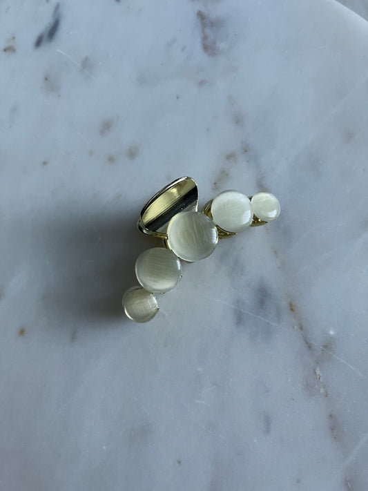 Opal Gold Small Hair Claw