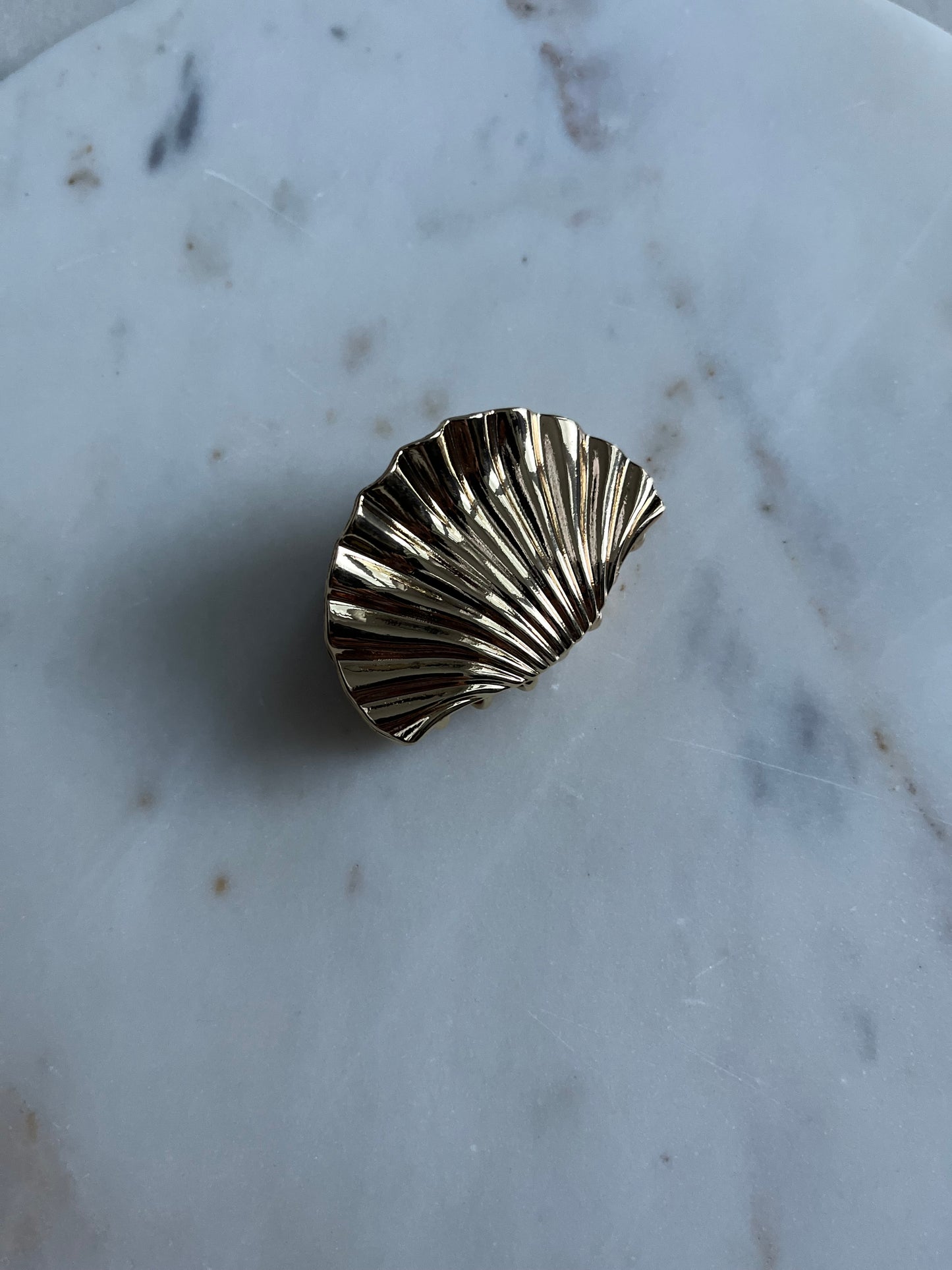 Shell Gold Small Hair Claw