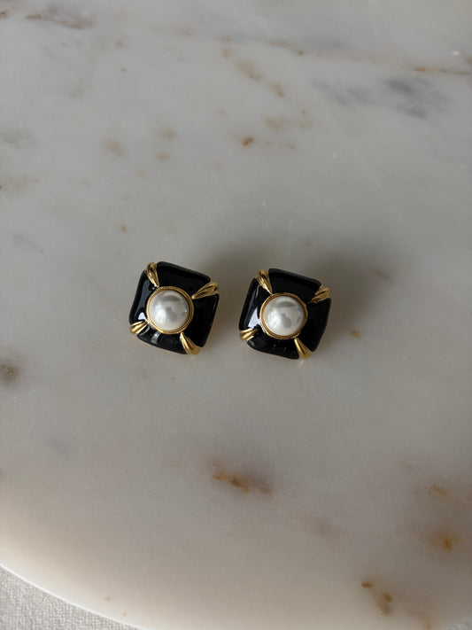 Boutique Black Earrings