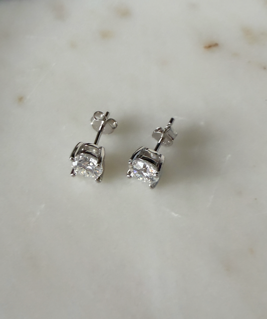 Moissanite Studs