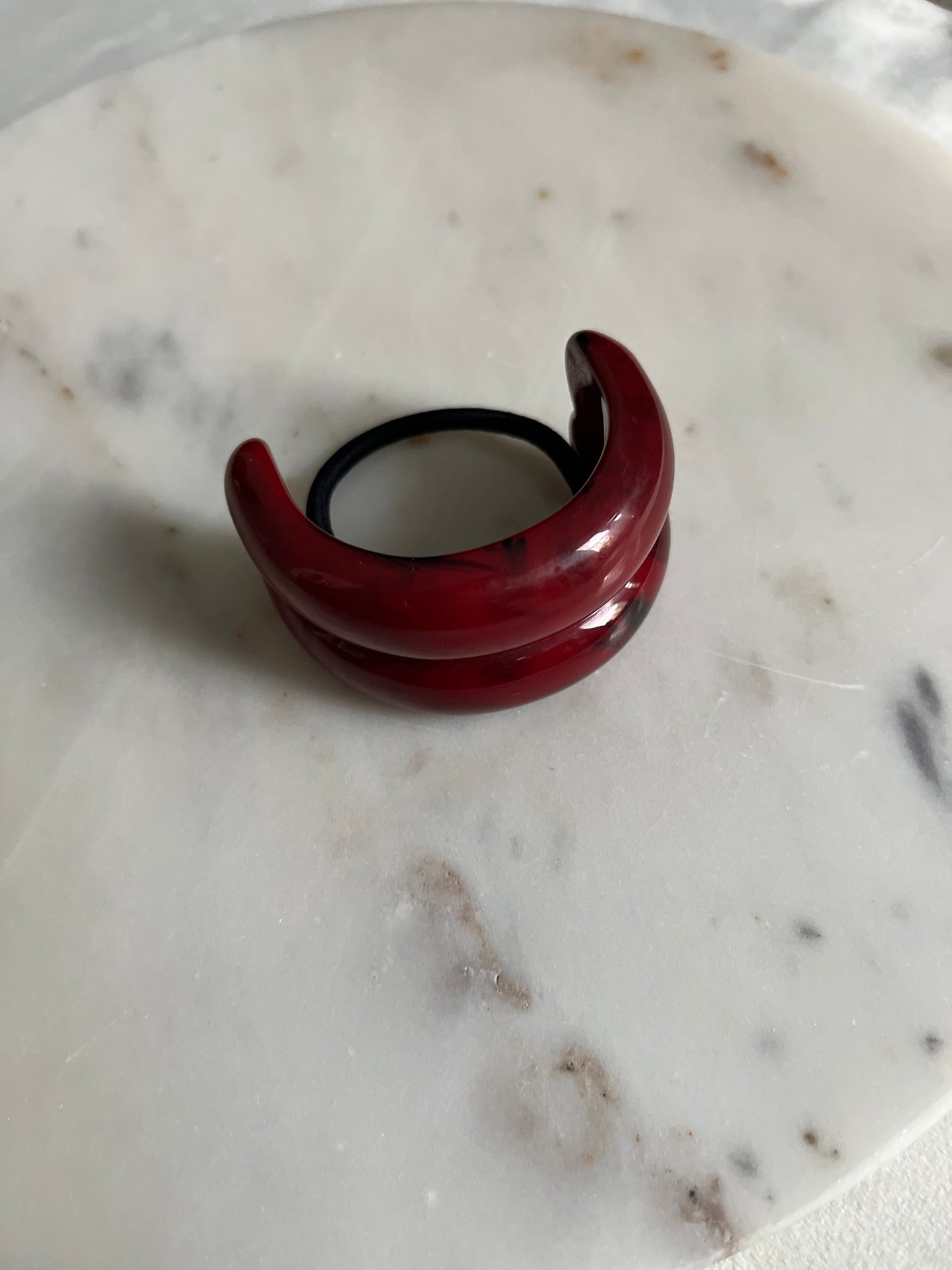 Ruby Double Ponytail Hair Tie